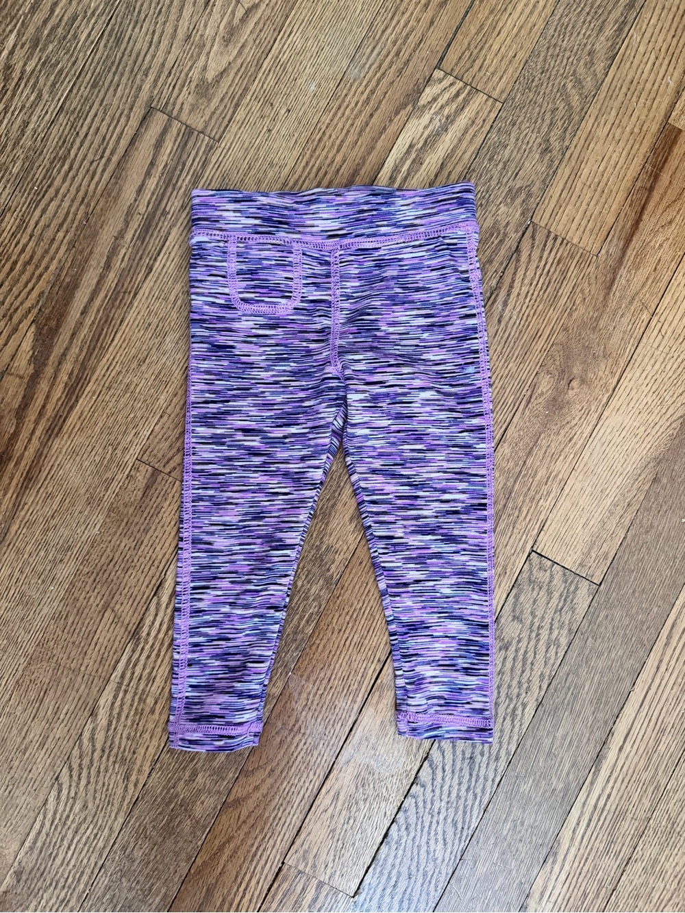 Cat & Jack Purple Space-Dye Capri Leggings